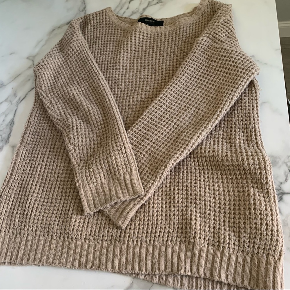 Oversized knit sweater